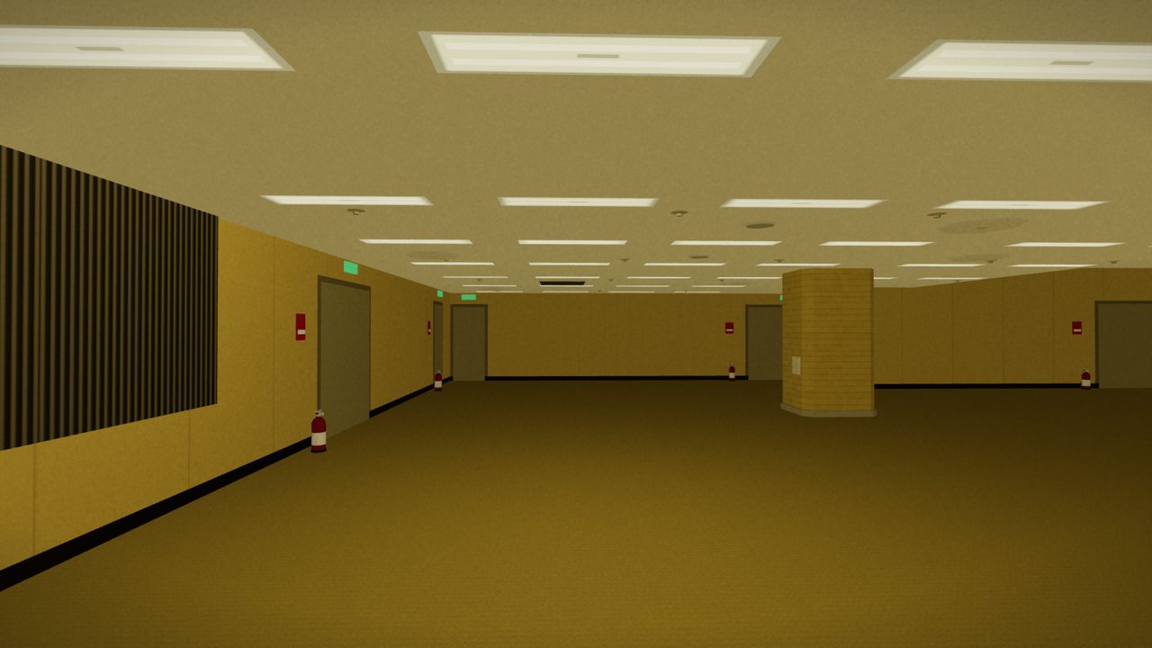 展示ホールAの入口付近を再現した3D